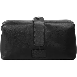 Kosmetiktasche X-ZONE Gr. B/H/T: 12cm x 24cm x 6cm onesize, schwarz Damen Taschen echt Leder