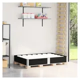 vidaXL Paletten-Aufsatzrahmen 150 x 100 x 0 cm Schwarz
