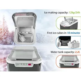 Camry Adler Eiswürfelbereiter CR 8073, schwarz, grau