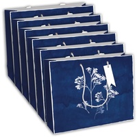 Clairefontaine 6x Cyanotypie, Geschenktasche 37,3x11 ,8x27,5cm Blau 32496-6C