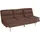MCW Schlafsofa Stoff 2-Sitzer Braun