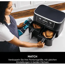 Ninja Foodi MAX Dual Zone AF400EU 9,5 l schwarz
