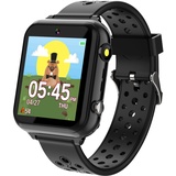 Retysaz Kinder Smart Watch 24 Spiel 10-Geschichten Smart Watch für Kinder Schrittzähler Telefon Smartwatches für Kinder Große Geschenke für Mädchen Jungen (Schwarz-M1)