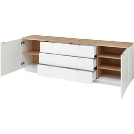 Innostyle Core Lowboard 240 x 77 x 44 cm Weiß Holzwerkstoff