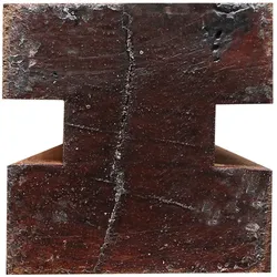 Tauari-Vermelho Mittelpfosten, 90x90 mm, Serie: "Hamburg", KD, zweiseitig genutet