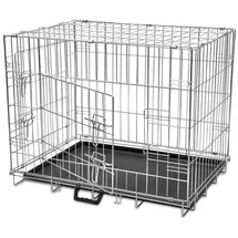 vidaXL Faltbare Hundebox Metall L