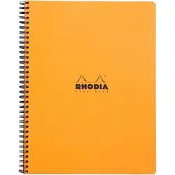 Rhodia 5x Spiralbuch Notebook Rhodia A4+, 80 Blatt liniert 80g, mit Rand und Rahmen/Rahmen, abtrennbar - Sortiert 19310C