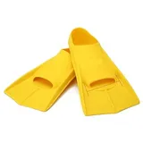 Trainingsschwimmflossen Schwimmtrainingsflossen Silikon Professionelle Tauchflossen Kurz Männer Frauen Schnorchel Schwimmflossen Flossen Ausrüstungsset ( Color : Yellow , Size : 33-35 )