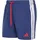 adidas 3-Streifen Badeshorts Dark Blue/Pure Ruby XS