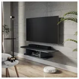 Vicco Lorio TV-Schrank 105 x 18,2 cm Schwarz Beton Holzwerkstoff