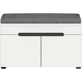 Home Affaire Schuhbank 80 x 45 x 37 cm grau / basalt grau
