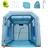 Vevor Farbkabine DIY Sprühmalerei Sprühfarbe Schutzzelt 950 W, Blau 4 x 2,2 x 2,35 m Lackierzelt 210D Oxford-Gewebe Sprühfarbe Zelt Tragbare Sprühfarbe Farbstand DIY-Sprühmalerei