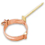 Grömo Fallrohrschelle Grömo mit Schlagstift 140mm, Kupfer, verschiedene Größen (Ausführung: 140mm. Ø 80mm)