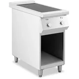 Royal Catering Induktionsherd 8500 W 2 x 30 cm 260 °C Edelstahl Standherd Induktion Herd Induktion Herd mit Induktionskochfeld