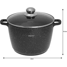 Kinghoff Marmor Kochtopf 6,2L 24 cm rund
