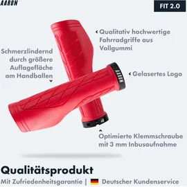 Aaron Fahrradgriffe Ergonomisch Rot