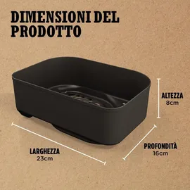Ninja Grillkorb 23 x 16 x 8 cm Metall schwarz