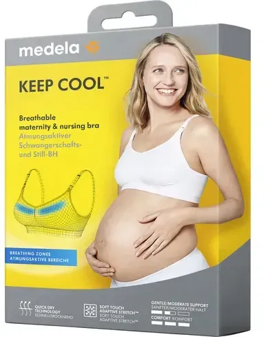 Medela Keep CoolTM Schwangerschafts- und Still-BH weiß - weiß