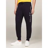 Tommy Hilfiger Sweathose BASIC BRANDED SWEATPANTS mit großem Schriftzug Gr XXL N-Gr marine 65002156-XXL N-Gr