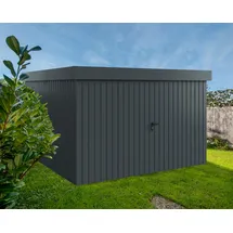 EcoStar Metallgerätehaus Euroline EFD14 anthrazit 310 x 310 cm 2-flg.