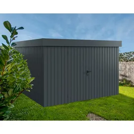 EcoStar Metallgerätehaus Euroline EFD14 anthrazit 310 x 310 cm 2-flg.