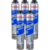 Montageschaum Bauschaum Pistolenschaum INSOLA 5x750 ml PU-Schaum Fenster Schaum