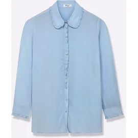 sheego Hemdbluse in hellblau, | Gr.: 40