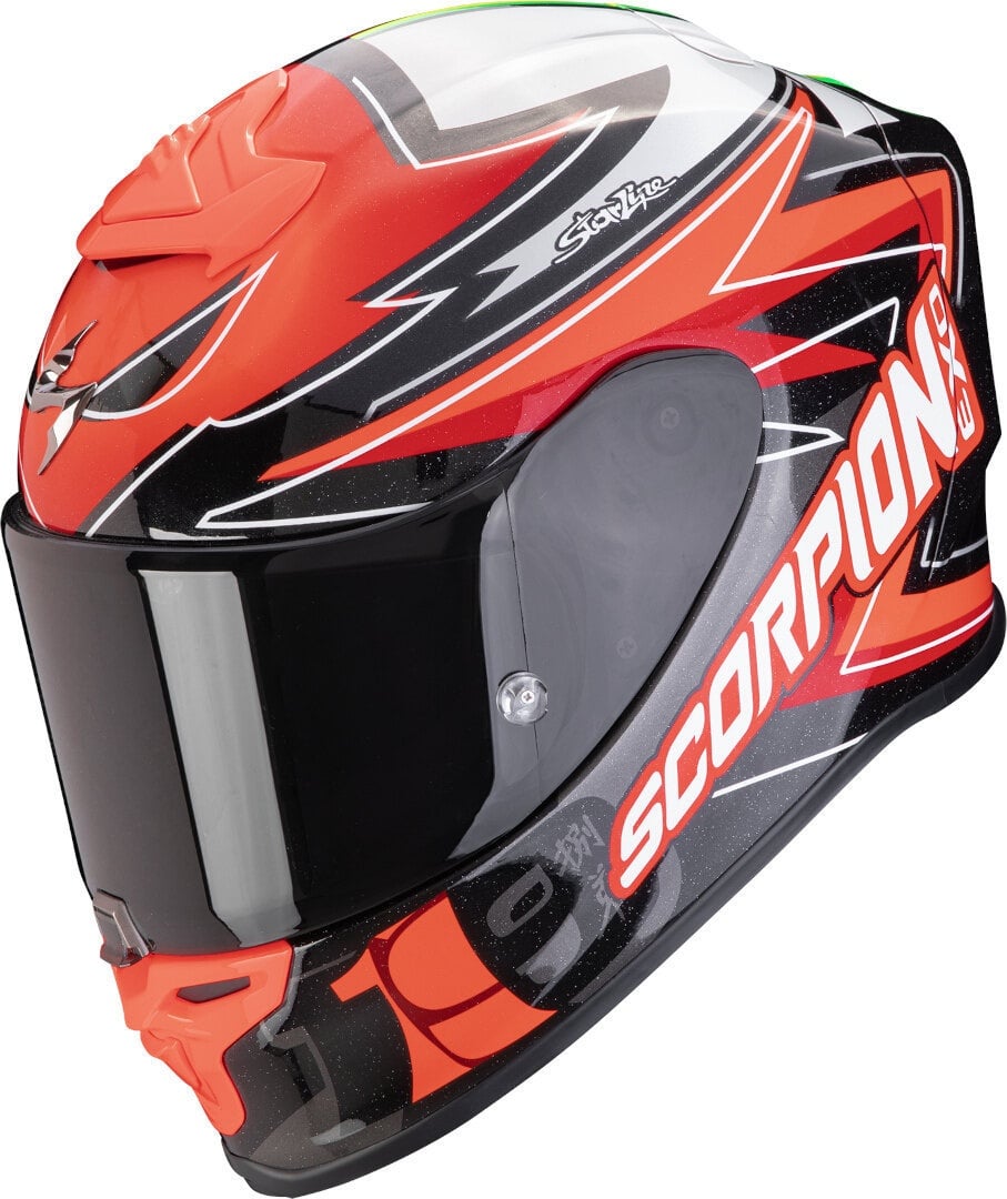 Scorpion EXO-R1 Evo Air Alvaro Replica Helm, zwart-wit-rood, XS