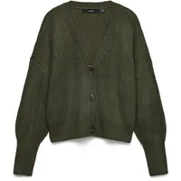 Vero Moda Vmlea LS V-Neck Cuff Cardigan Grün M