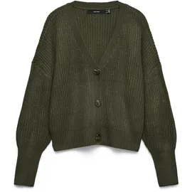 Vero Moda Vmlea LS V-Neck Cuff Cardigan Grün M