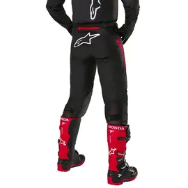 Alpinestars Honda Racer Iconic Textilhose - schwarz-rot, / 28