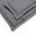 Beliani Sitzauflage 40 x 54 cm grau 8-tlg.
