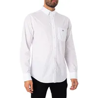 GANT Reg Langarmhemd White M