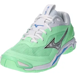 Mizuno Wave Stealth 6 Herren Neo Mint/Black/Frontier Blue 46