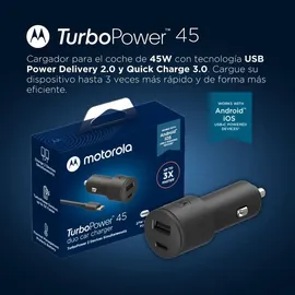 Motorola TurboPower 45W Autolader USB-A/USB-C SJV102-EU, - Weiß