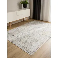benuta Basic Waschbarer Teppich George - Beige 60x120 cm - Kunstfaser - Rechteckig & im Style: Vintage, Elegant, Retro - Pflegeleicht für Wohnzimmer Schlafzimmer