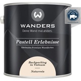 Wanders Pastell Erlebnisse 2,5L - Naturreis/Sehr Helles Beige - Edelmatte Wandfarbe! Küchenmöbellack und Möbelfarbe. Kreidefarbe für Holz & mehr. Hohe Deckkraft, schnell trocknend