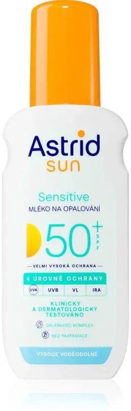 Astrid Sun Sensitive Bräunungsmilch als Spray SPF 50+ hoher UV-Schutz 150 ml