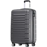 TRVLMORE Koffer & Trolleys - Handgepäck Koffer - Reisekoffer Mit Rollen - Handgepäck Trolley 55x40x20, Hartschalenkoffer Klein, Koffer Handgepäck 55x40x20 Leicht, Trolley Handgepäck, Luggage, Grau