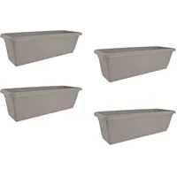 Hti-Living Blumenkasten 60 x 17 x 20 cm Schwarz