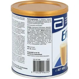Abbott Ensure Vanille Pulver Trinknahrung Milchpulver 24x400g Dose