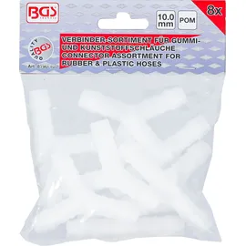 BGS Schlauchverbinder Sortiment 10 mm 8 tlg. schwarz