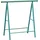 HM Klappbock Stahlrohr 80 cm Holzauflage