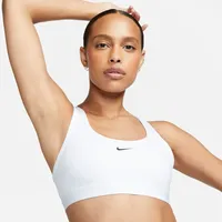 Nike Swoosh Light Support Non-Padded Sport-BH Damen 100 white/black L