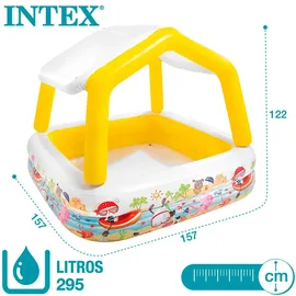 Intex Sun Shade Planschbecken 157 x 157 x 122 cm