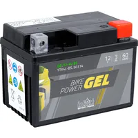 Intact Bike-Power GEL12-9B-4 CT9B-4, GT9B-4, 12V 8 Ah, 170 A (EN) Hochwertige GEL-Motorradbatterie mit 30% mehr Startleistung, Wartungsfreie GEL-Batterie