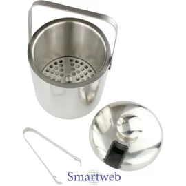 Hi Eiseimer silber Edelstahl