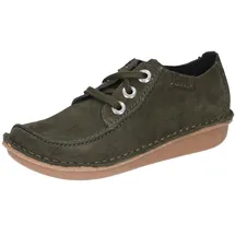 CLARKS Funny Dream Schuhe Dark Green Suede 36