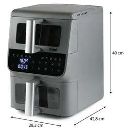 DOMO Heißluftfritteuse DO550FR grau
