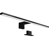 B.K.Licht - Spiegelleuchte - 8w, 780lm, Led, 2 In 1 Montage, 60cm, Neutralweiß, Schwarz